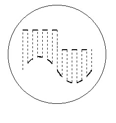 采用“斷續”轉換方式的波形示意圖