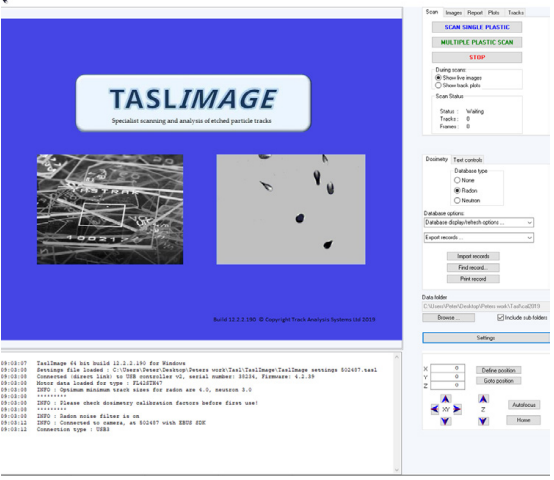 TASLimage軟件界面